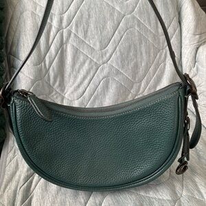 Coach Luna Shoulder Bag in colour Forest Green